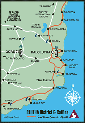 Clutha District Map