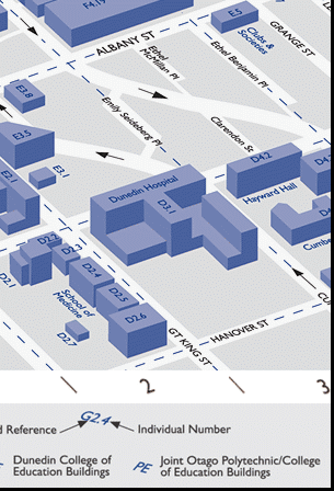 Otago University Map Part B2