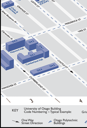 Otago University Map Part D1