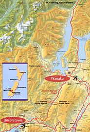 Wanaka District Map